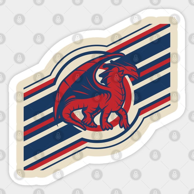 Dragon Sport Team Sticker by CTShirts